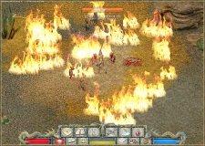 Hechizo de fuego.