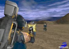 PlanetSide - Paisaje y combate.